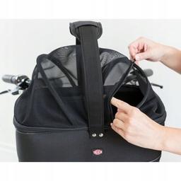 Kosz na rower, 41x47x39cm, czarny