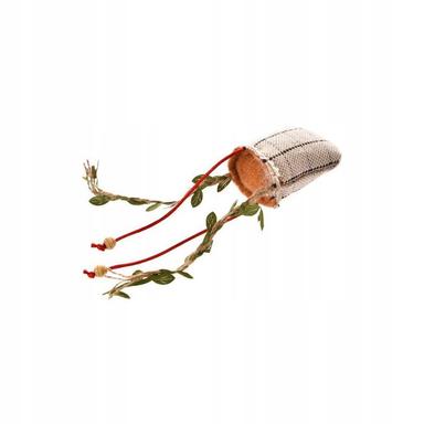 Zabawka dla kota, Iniana poduszka ze sznurkami, 22x6cm