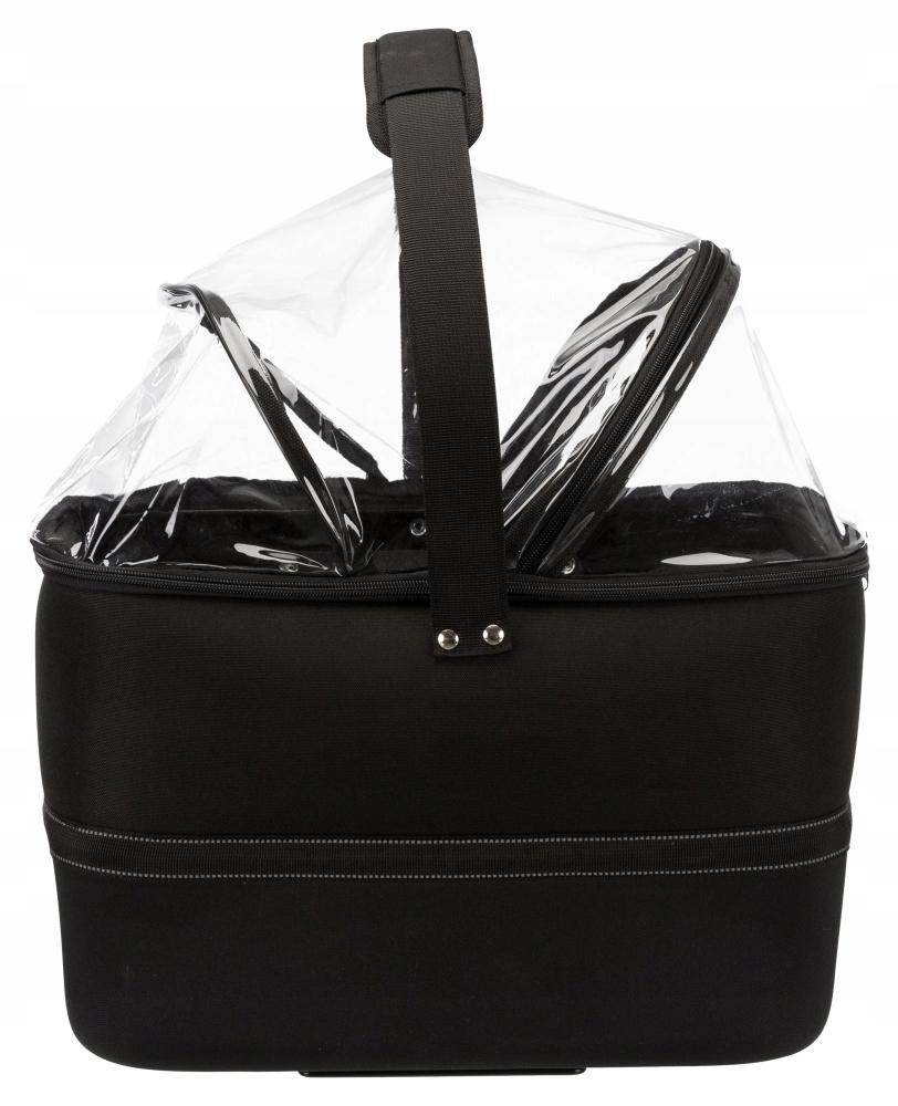 Kosz na rower, 41x47x39cm, czarny