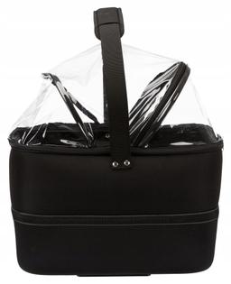 Kosz na rower, 41x47x39cm, czarny