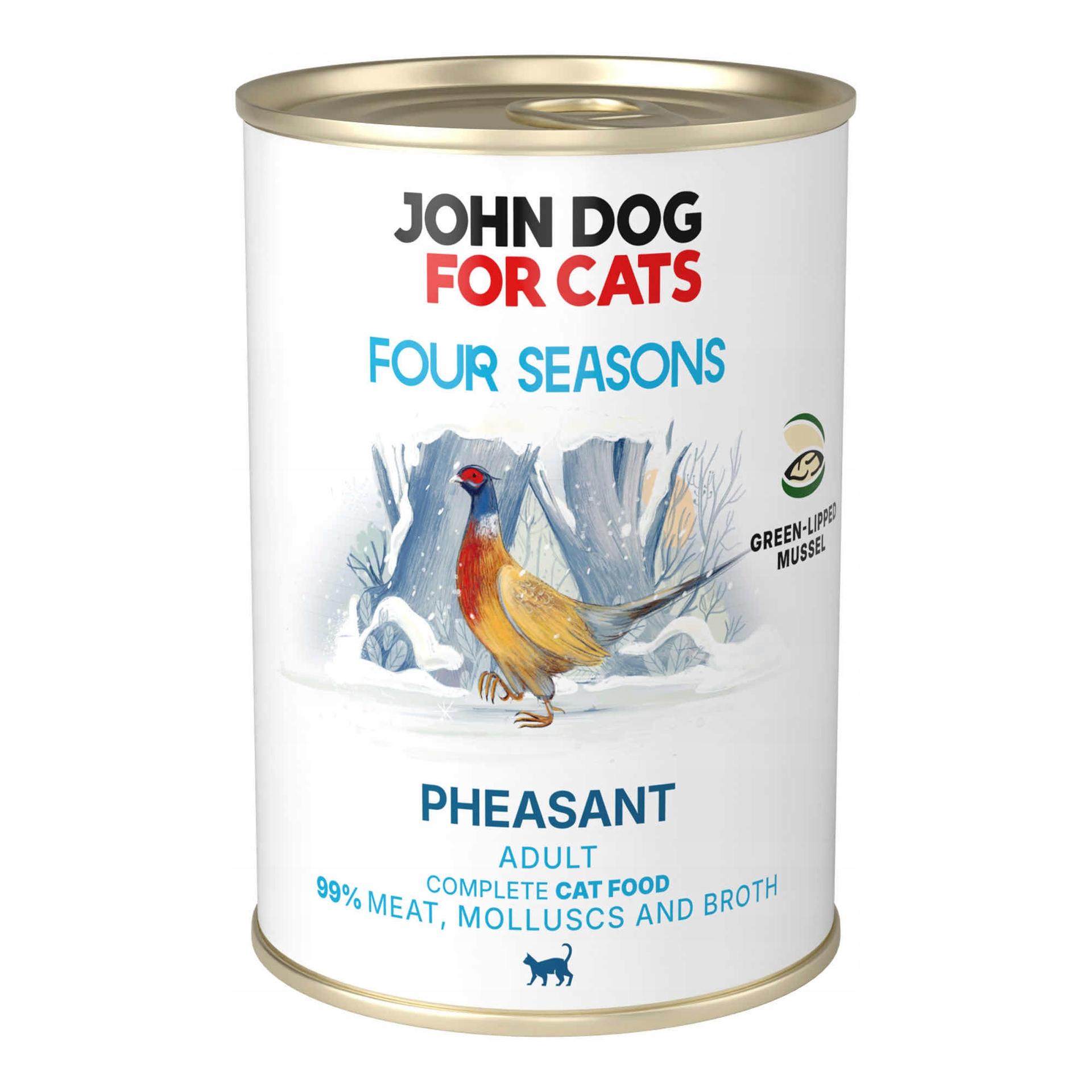Karma mokra dla kota Bażant Four Seasons John Dog for Cats 400g