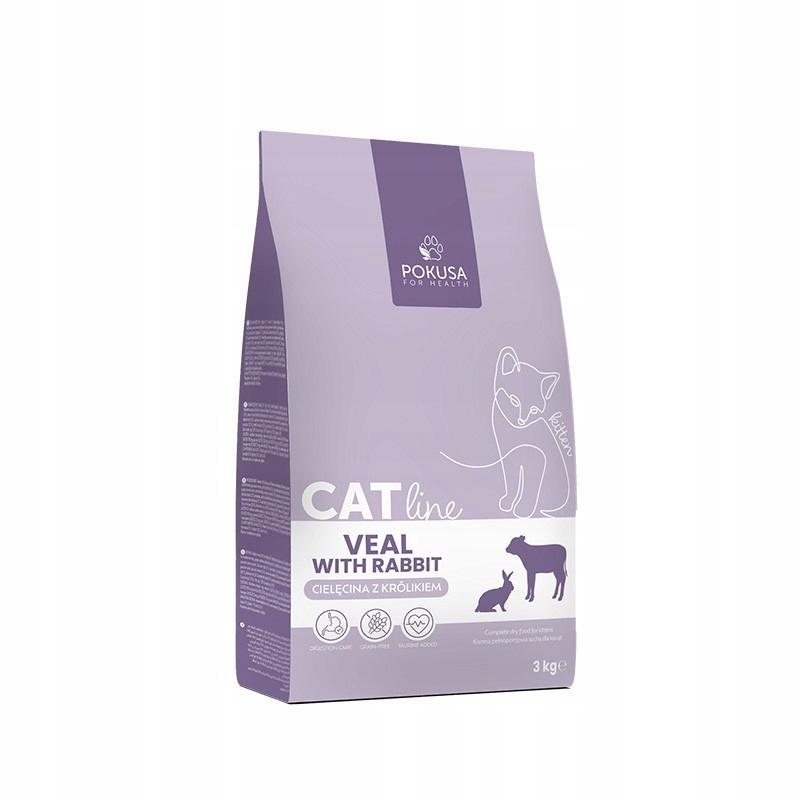Pokusa CatLine Cielęcina z Królikiem 3 kg