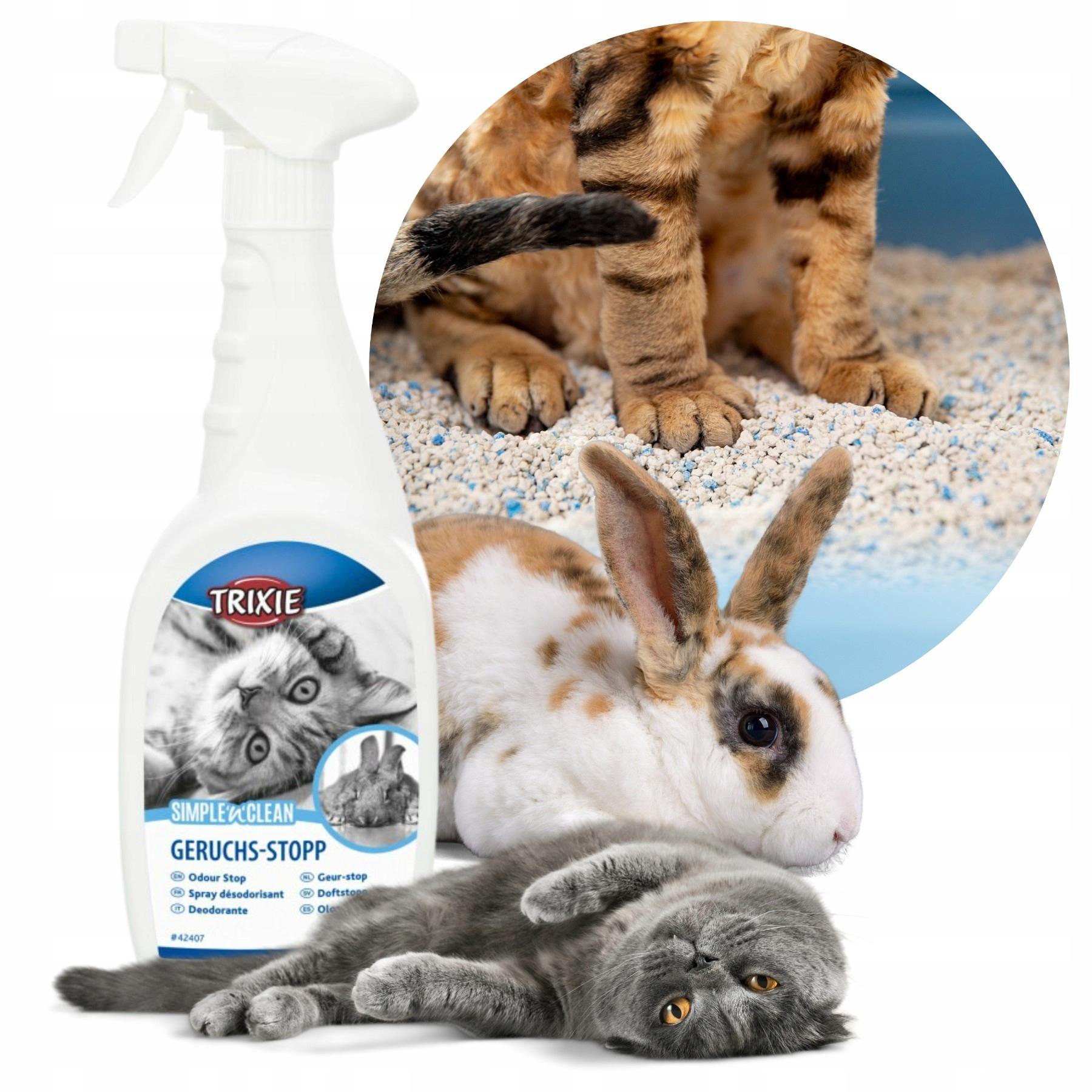 Simple’n’Clean, spray neutralizujący zapachy, kot/małe zwierzęta domowe, 750 ml.