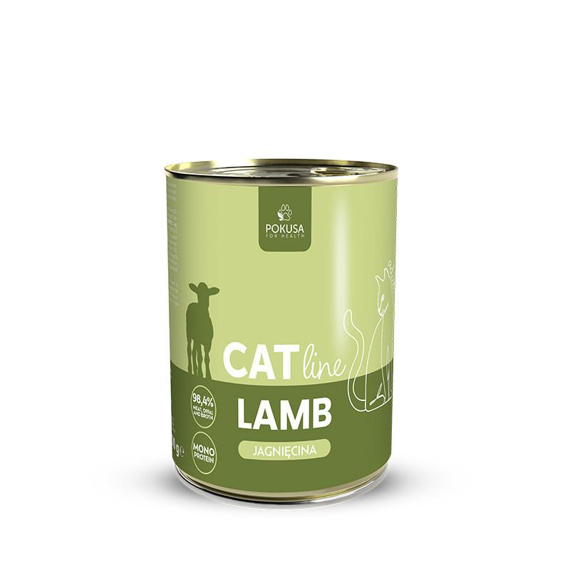Pokusa CatLine – jagnięcina – karma mokra dla kotów dorosłych 400 g