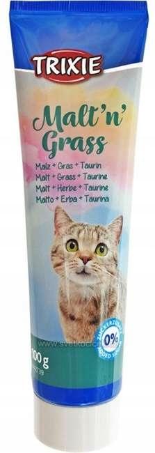 TRIXIE PASTA SŁODOWA DLA KOTA Z TRAWĄ ODKŁACZAJĄCA