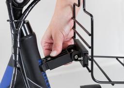 Kosz na rower, 41x47x39cm, czarny