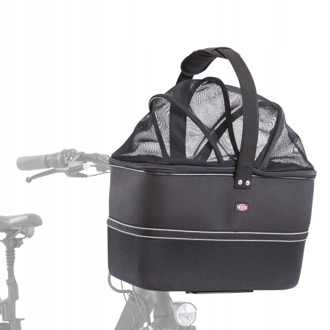 Kosz na rower, 41x47x39cm, czarny