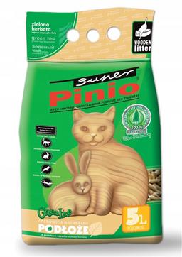 Super Pinio Zielona Herbata żwirek drewniany 5L