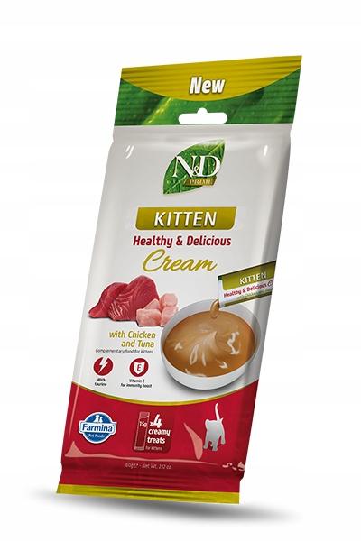 N&amp;D PRIME CAT CREAM WITH CHICKEN &amp; TUNA KITTE N 60 GR