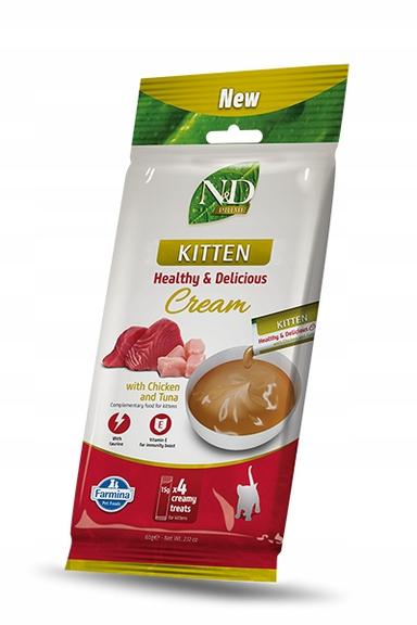 N&amp;D PRIME CAT CREAM WITH CHICKEN &amp; TUNA KITTE N 60 GR