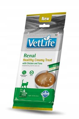 VET LIFE CAT RENAL CREAMY TREAT WITH CHICKEN &amp; TUN A 60 GR