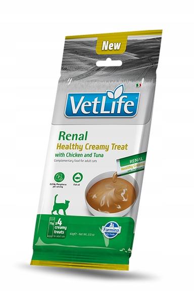 VET LIFE CAT RENAL CREAMY TREAT WITH CHICKEN &amp; TUN A 60 GR