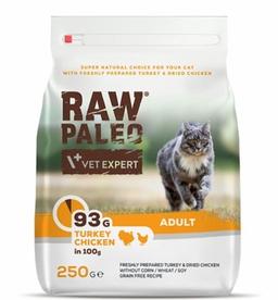 RAW PALEO Adult Cat Turkey&amp;Chicken 250g