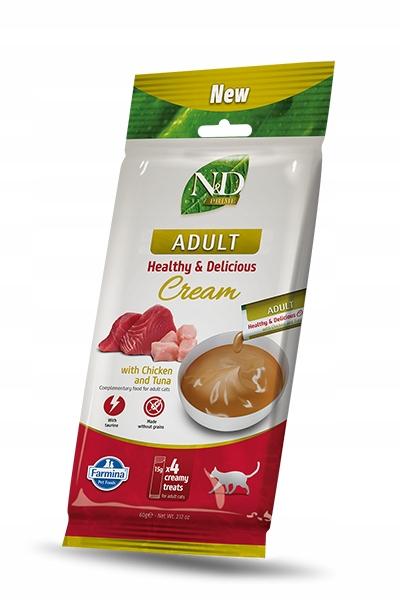 N&amp;D PRIME CAT CREAM WITH CHICKEN &amp; TUNA ADULT 60 GR