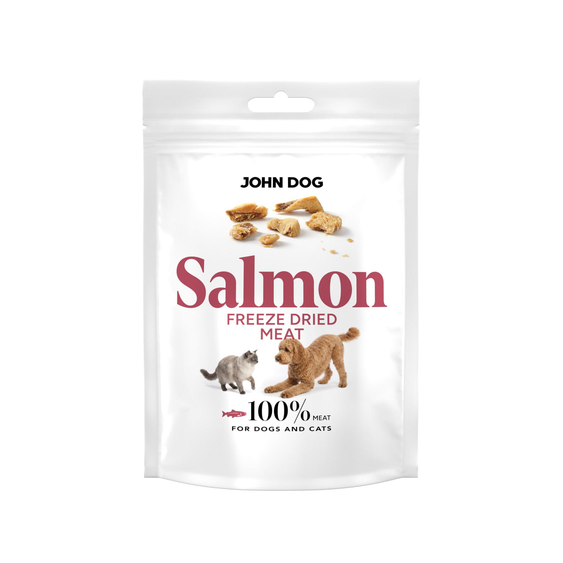 Liofilizowany przysmak dla psa i kota Łosoś 30 g John Dog Freeze Dried