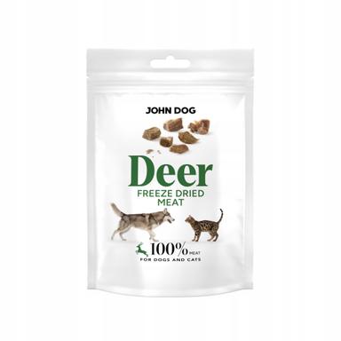 Liofilizowany przysmak dla psa i kota Jeleń 30 g John Dog Freeze Dried