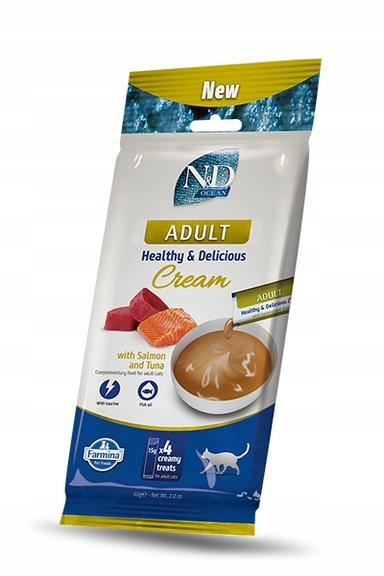N&amp;D OCEAN CAT CREAM WITH SALMON &amp; TUNA ADULT 60 GR