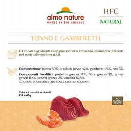 ALMO HFC NATURAL-TUŃCZYK Z KREWETKAMI 150g
