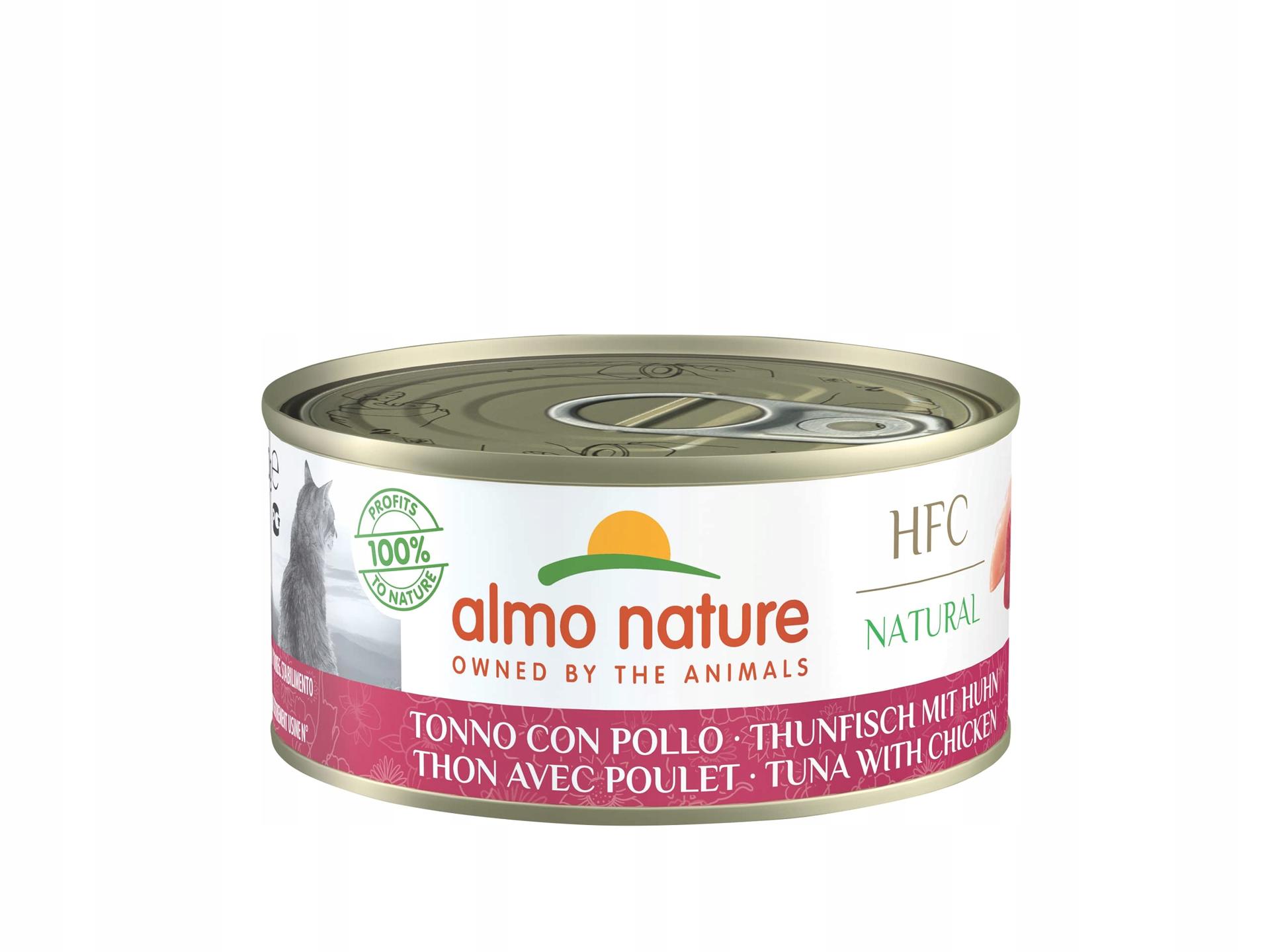 ALMO HFC NATURAL-TUŃCZYK Z KREWETKAMI 150g