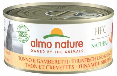 ALMO HFC NATURAL-TUŃCZYK Z KREWETKAMI 150g