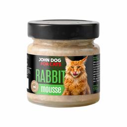 John Dog for Cats karma mokra dla kotów MUS królik 170g John Dog for Cats karma mokra dla kotów MUS królik 170g
