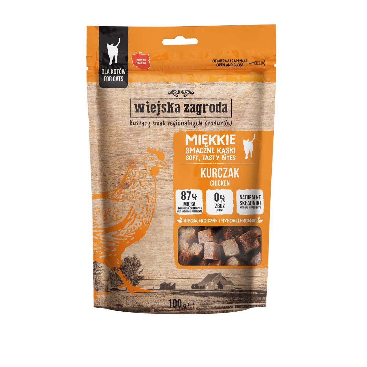 Wiejska Zagroda Kot Przysmak Kurczak 100g Wiejska Zagroda Kot Przysmak Kurczak 100g