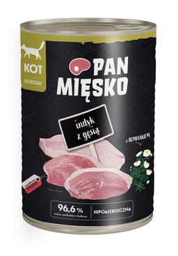 Pan Mięsko karma mokra dla kota z indykiem z gęsią 400 g Pan Mięsko karma mokra dla kota z indykiem z gęsią 400 g