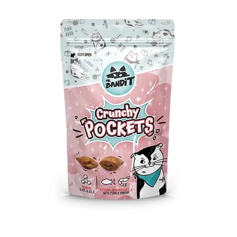 MR. BANDIT CRUNCHY POCKETS PRZYSMAK smaczek dla KOTA tuńczyk krewetka 40g MR. BANDIT CRUNCHY POCKETS PRZYSMAK smaczek dla KOTA tuńczyk krewetka 40g