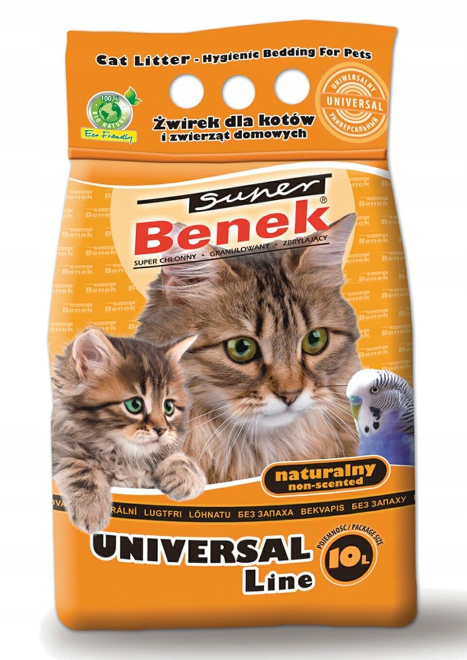 Żwirek bentonitowy Super Benek 10 L Żwirek bentonitowy Super Benek 10 L