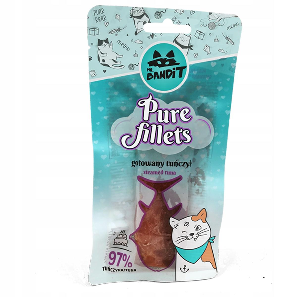 Mr. Bandit Pure fillets gotowany tuńczyk 30g Mr. Bandit Pure fillets gotowany tuńczyk 30g
