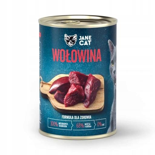 Mokra karma kot Wołowina 400 g Jane Cat Mokra karma kot Wołowina 400 g Jane Cat