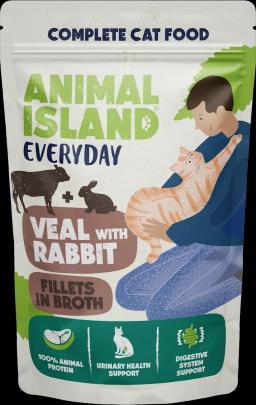 Animal Island karma mokra dla kota cielęcina i królik 85g Animal Island karma mokra dla kota cielęcina i królik 85g