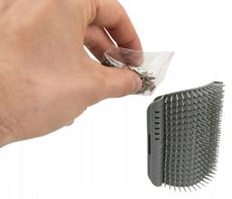 Szczotka narożna dla kotów szara Szczotka narożna dla kotów szara