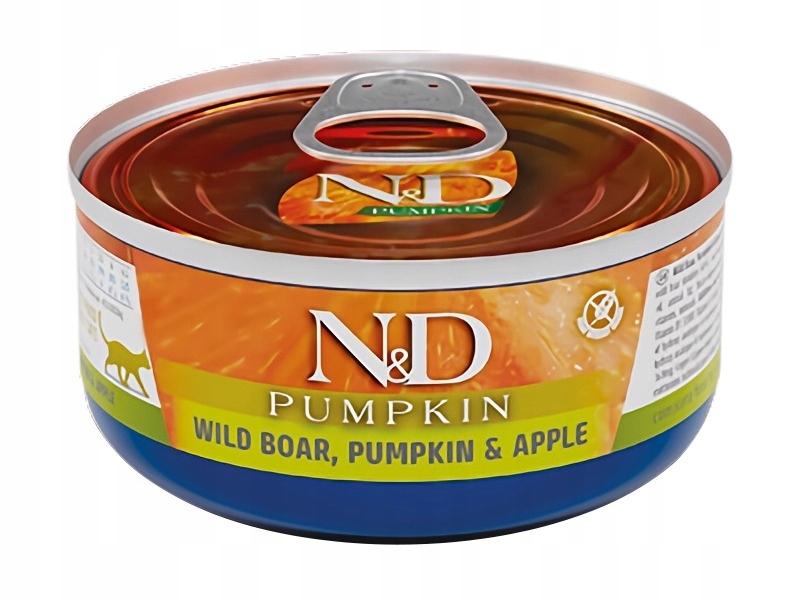 N&D CAT WILD BOAR, PUMPKIN & APPLE 70 GR N&D CAT WILD BOAR, PUMPKIN & APPLE 70 GR