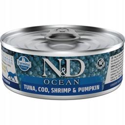 N&D CAT OCEAN TUNA, COD, SHRIMP & PUMPKIN 70 GR N&D CAT OCEAN TUNA, COD, SHRIMP & PUMPKIN 70 GR