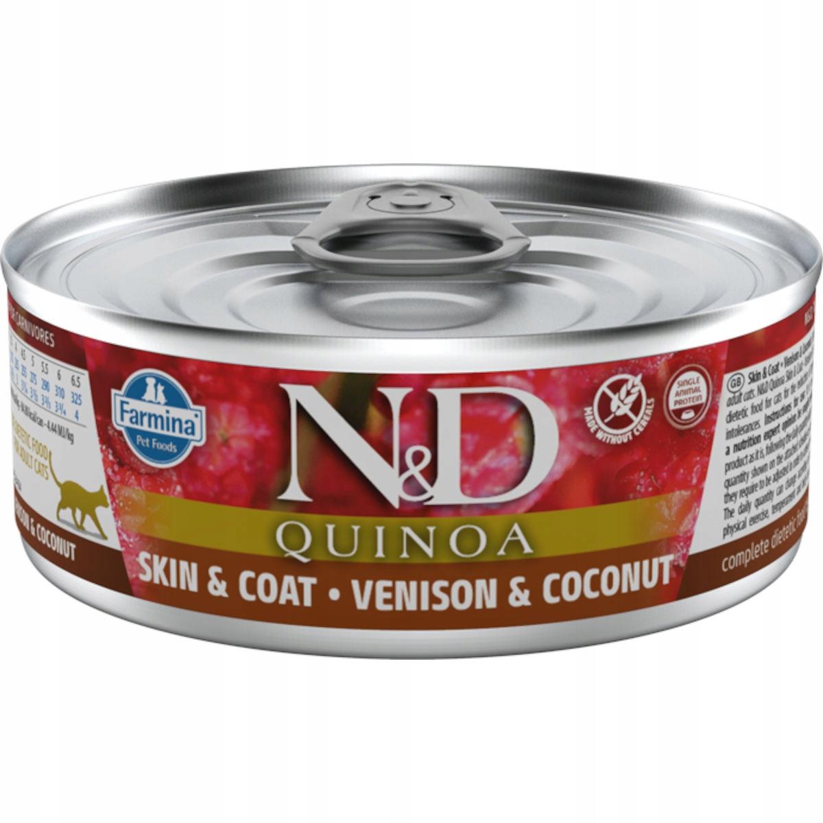 N&D CAT QUINOA VENISON & COCONUT 80 GR N&D CAT QUINOA VENISON & COCONUT 80 GR