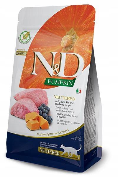 N&D PUMPKIN CAT LAMB & BLUEBERRY NEUTERED ADULT 300 GR N&D PUMPKIN CAT LAMB & BLUEBERRY NEUTERED ADULT 300 GR