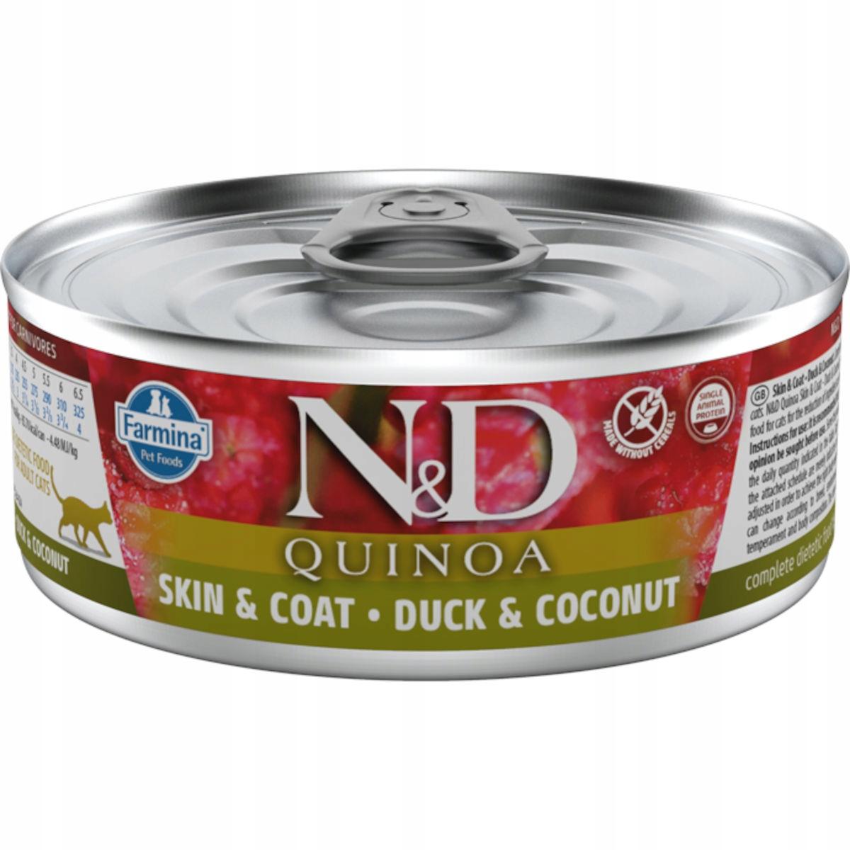 N&D CAT QUINOA DUCK & COCONUT 80 GR N&D CAT QUINOA DUCK & COCONUT 80 GR