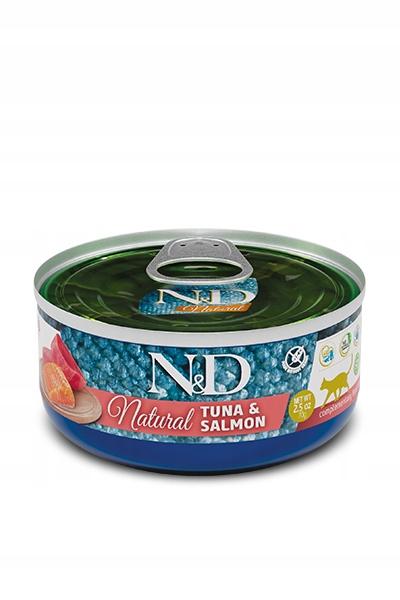 N&D CAT NATURAL TUNA & SALMON 70 GR N&D CAT NATURAL TUNA & SALMON 70 GR