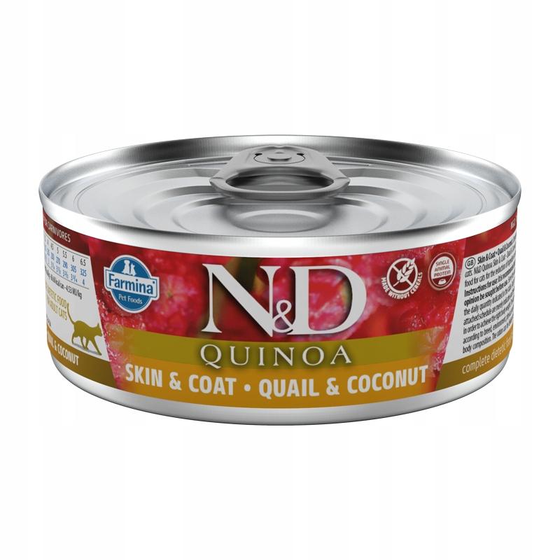 N&D CAT QUINOA QUAIL & COCONUT 80 GR N&D CAT QUINOA QUAIL & COCONUT 80 GR