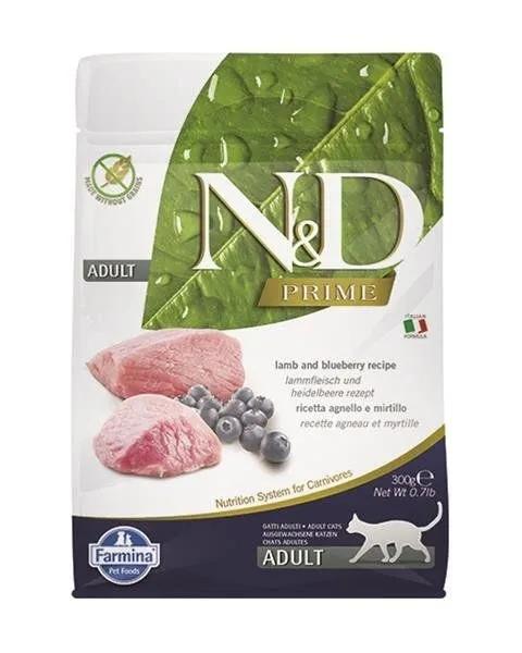 N&D PRIME CAT LAMB & BLUEBERRY ADULT 300G N&D PRIME CAT LAMB & BLUEBERRY ADULT 300G