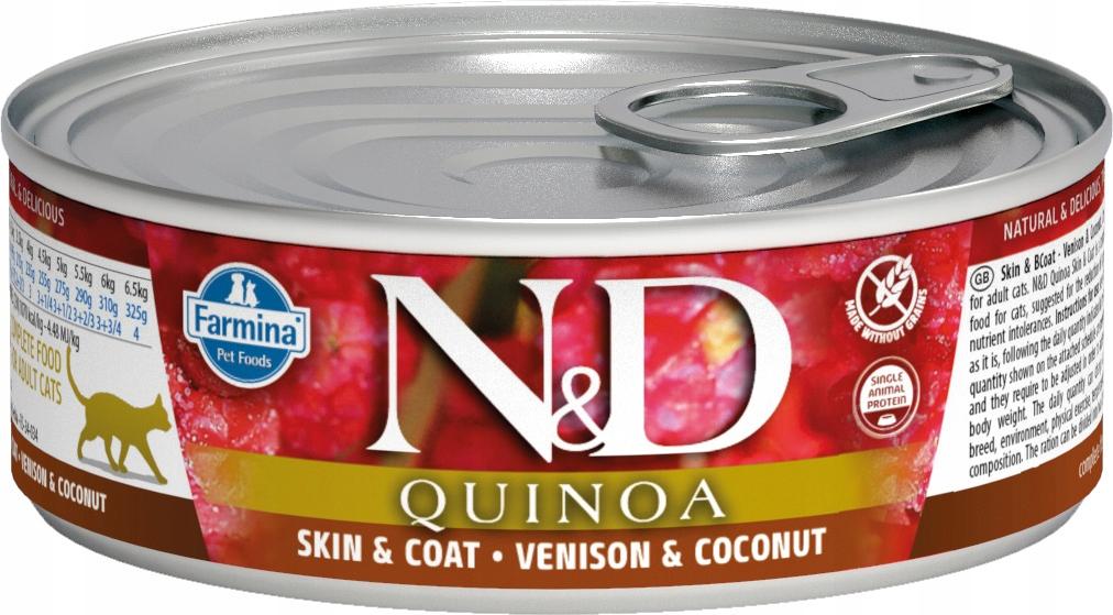 N&D CAT QUINOA VENISON & COCONUT 80 GR N&D CAT QUINOA VENISON & COCONUT 80 GR