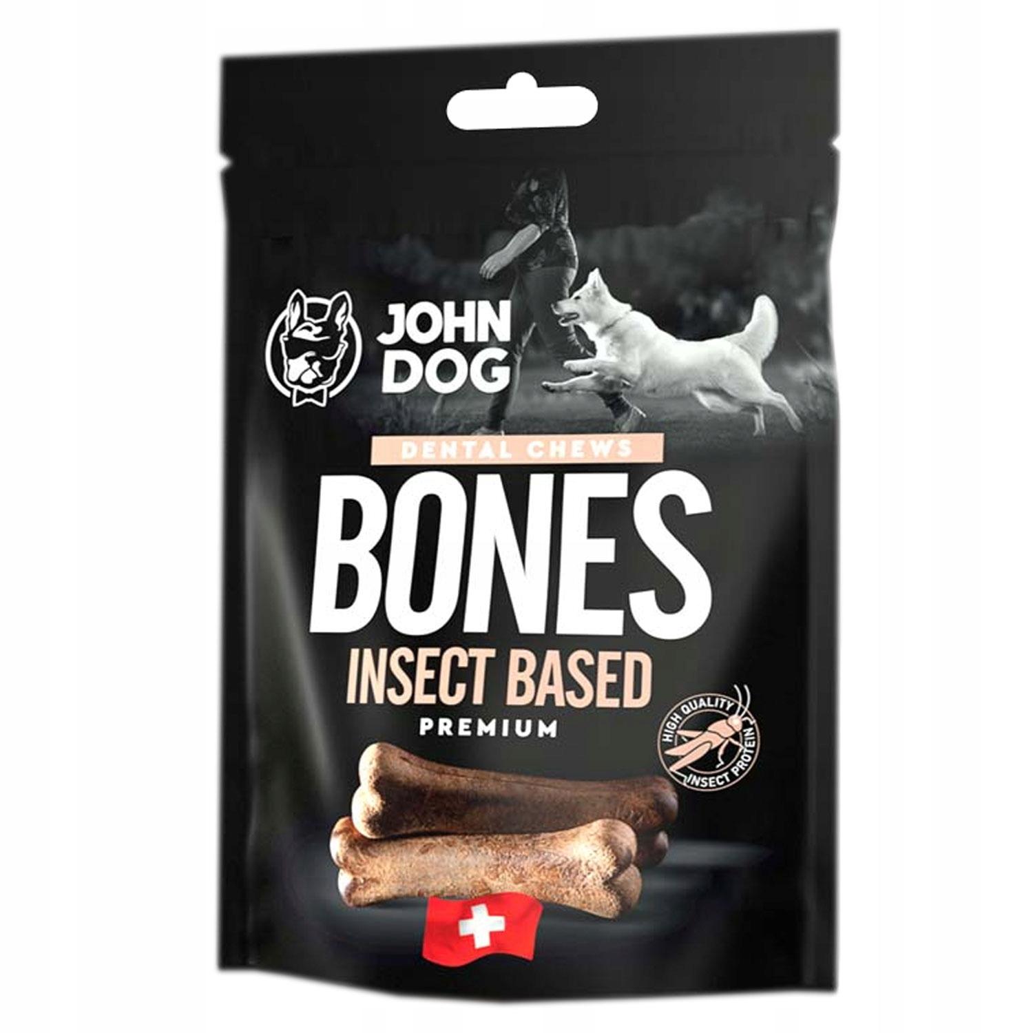 JOHN DOG dental chews BONES insect based 2x60g JOHN DOG dental chews BONES insect based 2x60g