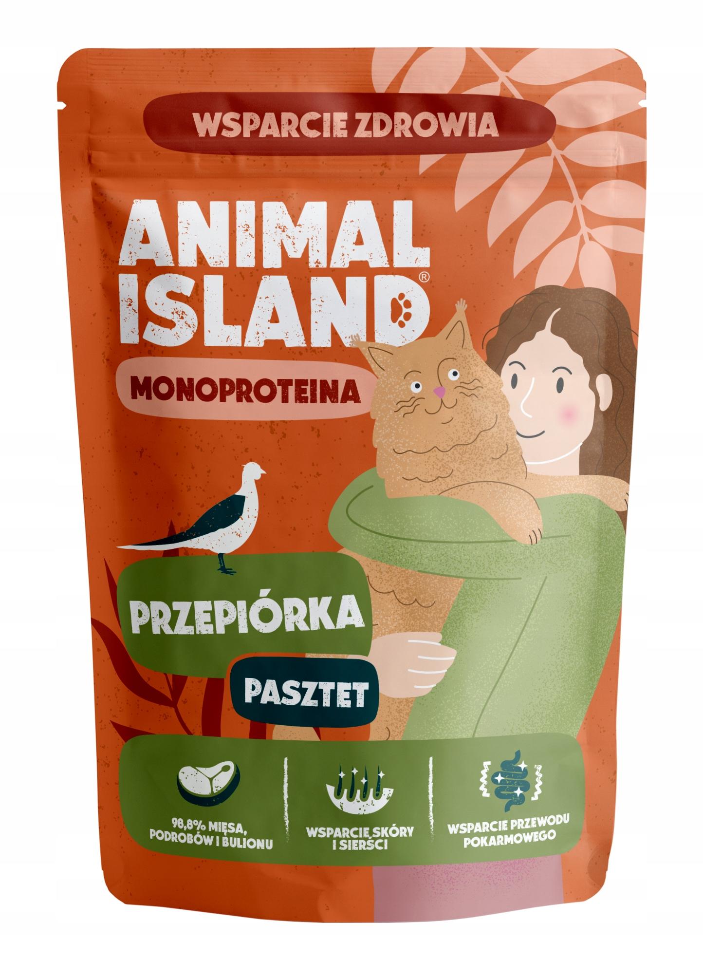 Aniaml Island Saszetka dla kota MONO Przepiórka 100g Aniaml Island Saszetka dla kota MONO Przepiórka 100g