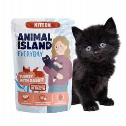 Animal Island Saszetka dla kociąt Indyk/Królik 85g Animal Island Saszetka dla kociąt Indyk/Królik 85g