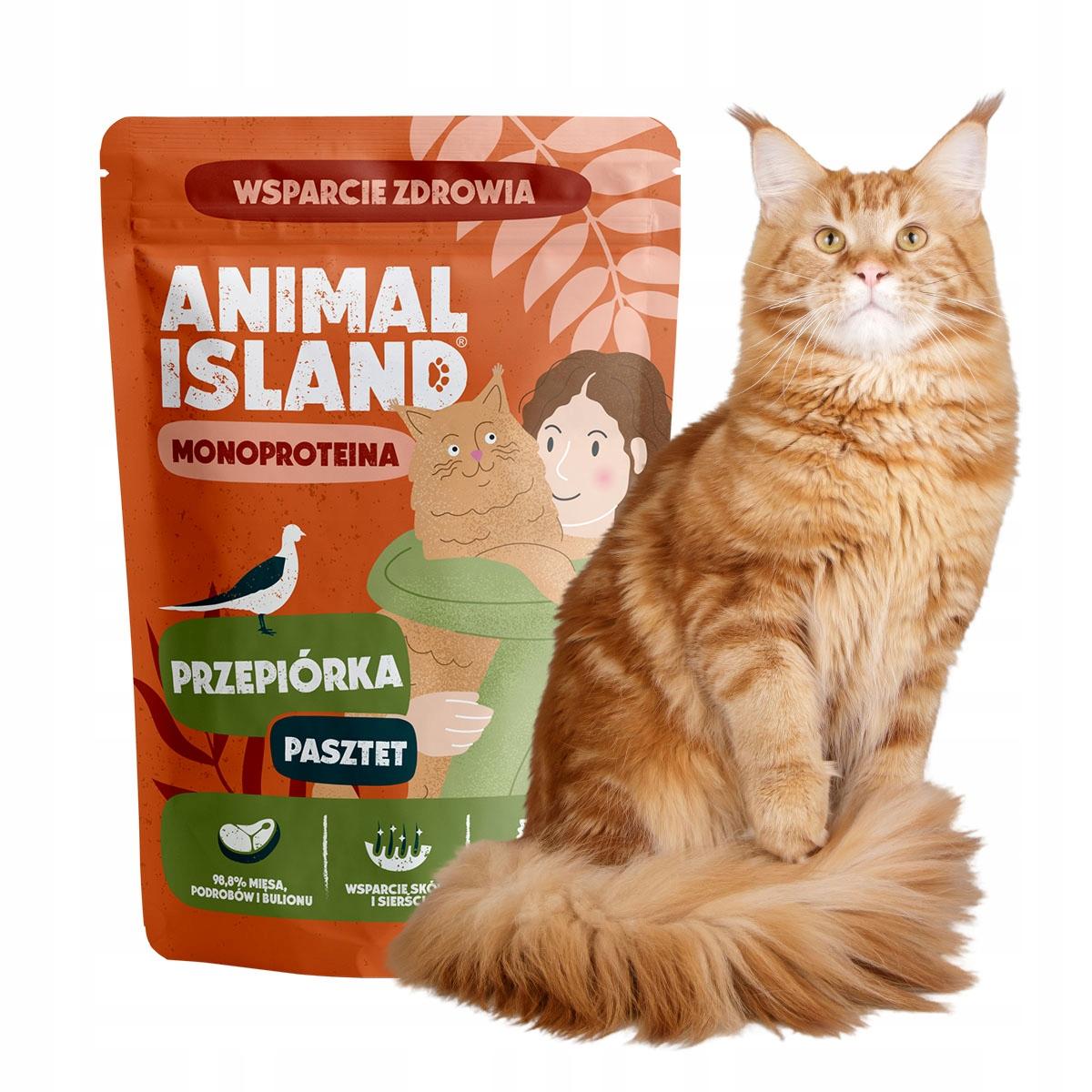 Aniaml Island Saszetka dla kota MONO Przepiórka 100g Aniaml Island Saszetka dla kota MONO Przepiórka 100g