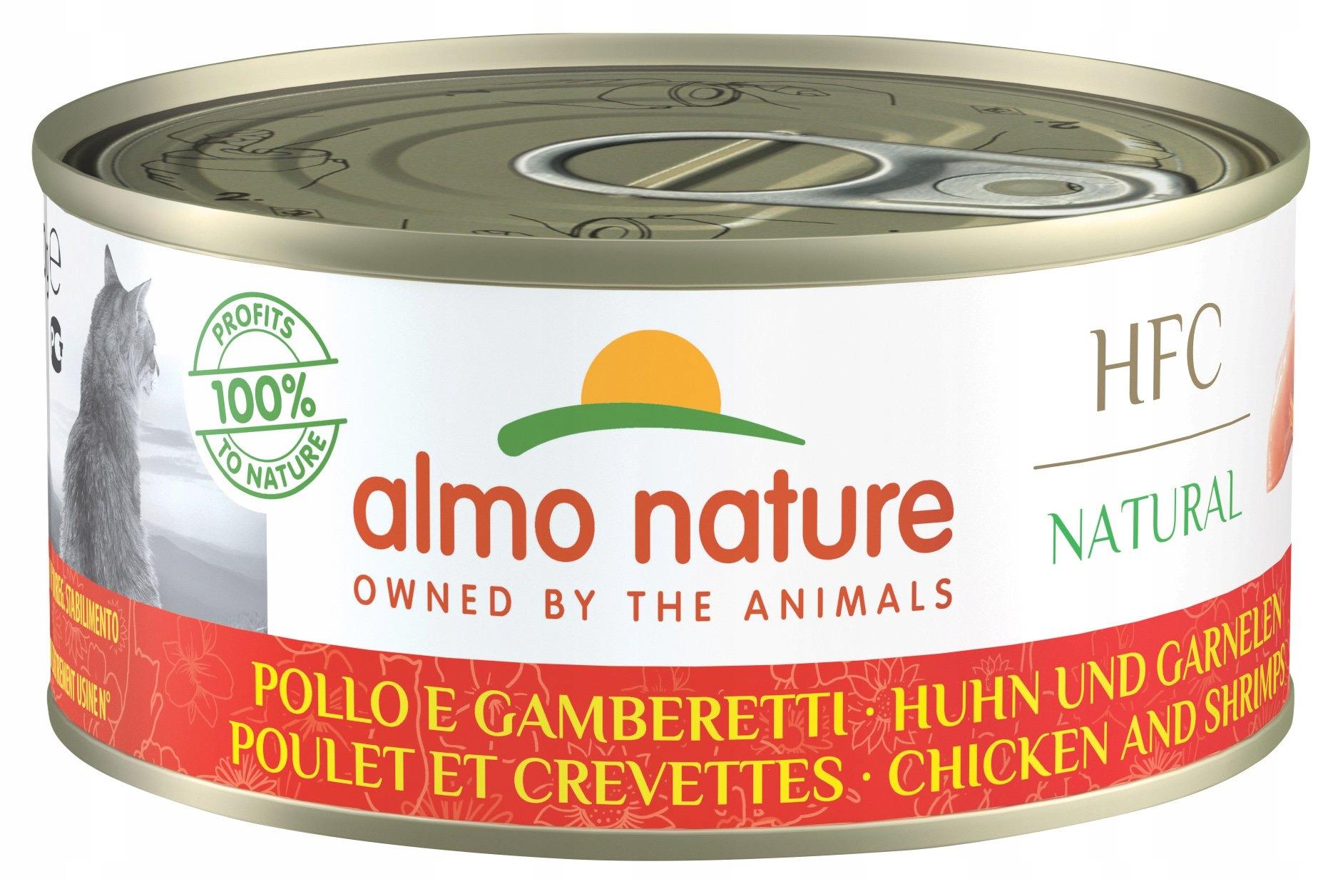 ALMO HFC-NATURAL-KURCZAK Z KREWETKAMI 150g ALMO HFC-NATURAL-KURCZAK Z KREWETKAMI 150g