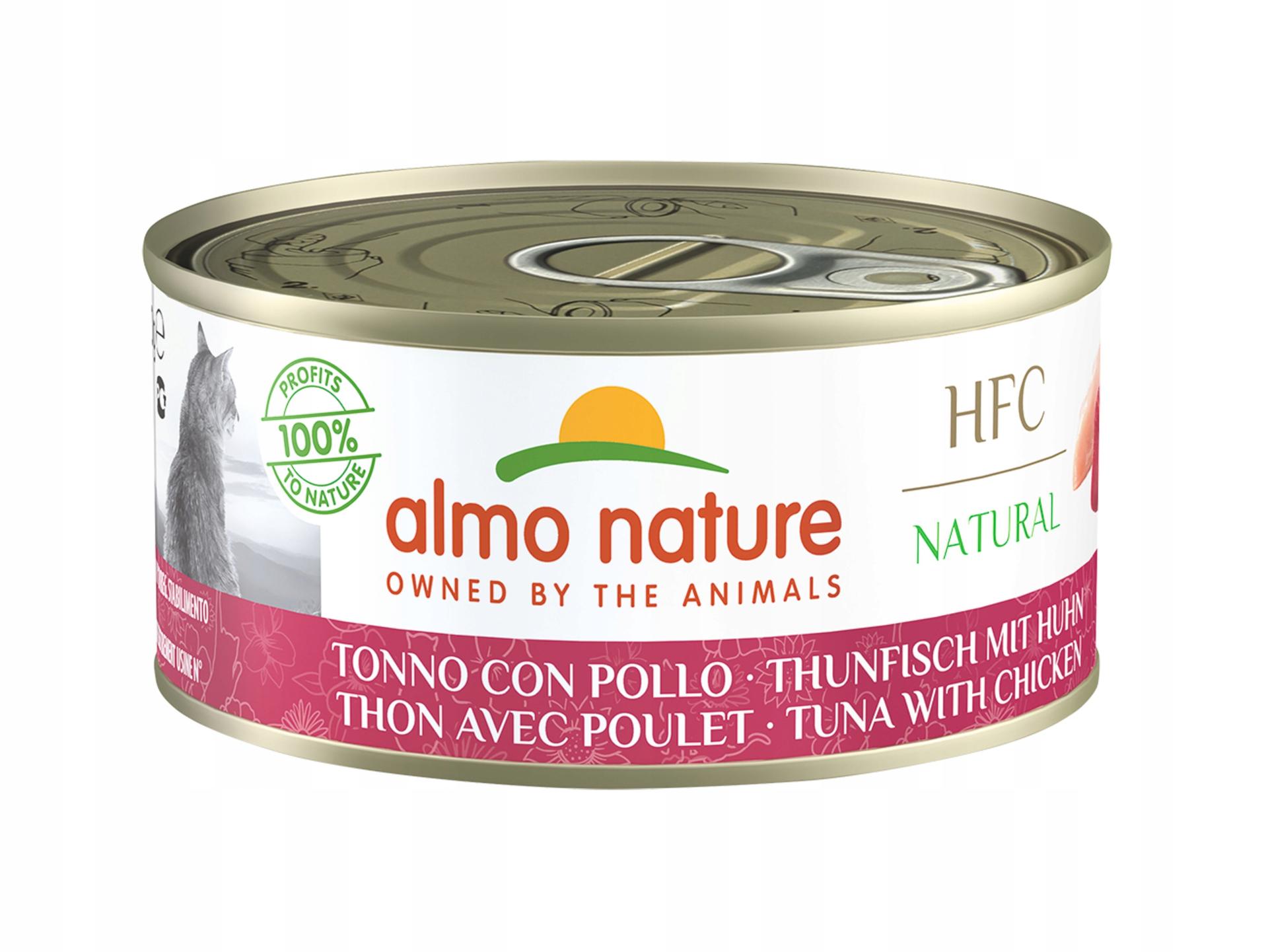 ALMO HFC NATURAL-TUŃCZYK Z KURCZAKIEM 150g ALMO HFC NATURAL-TUŃCZYK Z KURCZAKIEM 150g