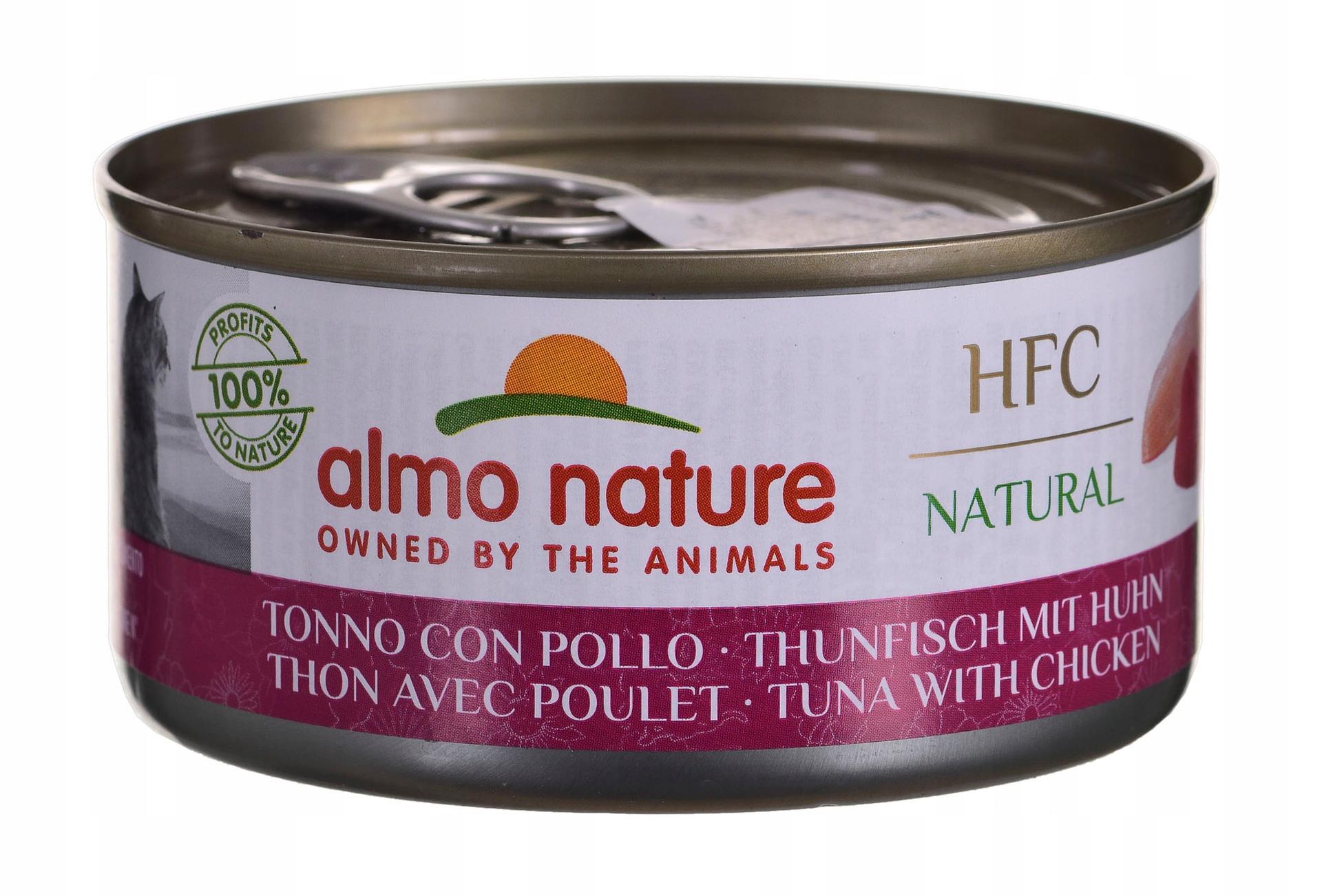 ALMO HFC NATURAL-TUŃCZYK Z KURCZAKIEM 150g ALMO HFC NATURAL-TUŃCZYK Z KURCZAKIEM 150g